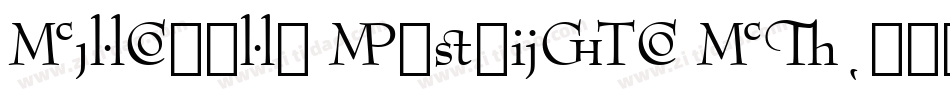 Bernhard Fashion BT字体转换